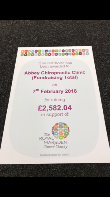 Abbey Chiropractic raises money for charity
